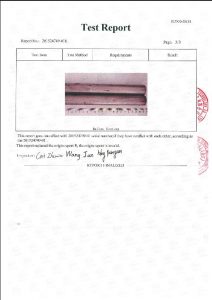 A453 660B 3-ի վկայագիր