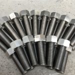 254smo uns s31254 en1.4547 Հեղույսներ և ընկույզներ 1-1 / 2 ”-8unx180 մմ թելերով ձող